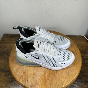 Nike Air Max 270 White Black Running Shoes Sneakers Womens Size 8 AH6789-100